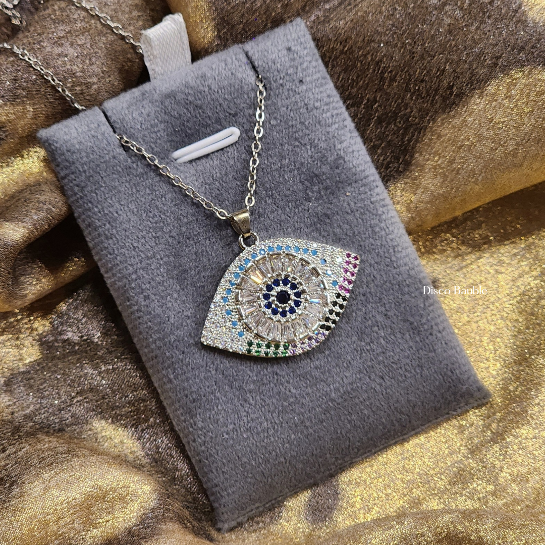 Silver Evil Eye Necklace