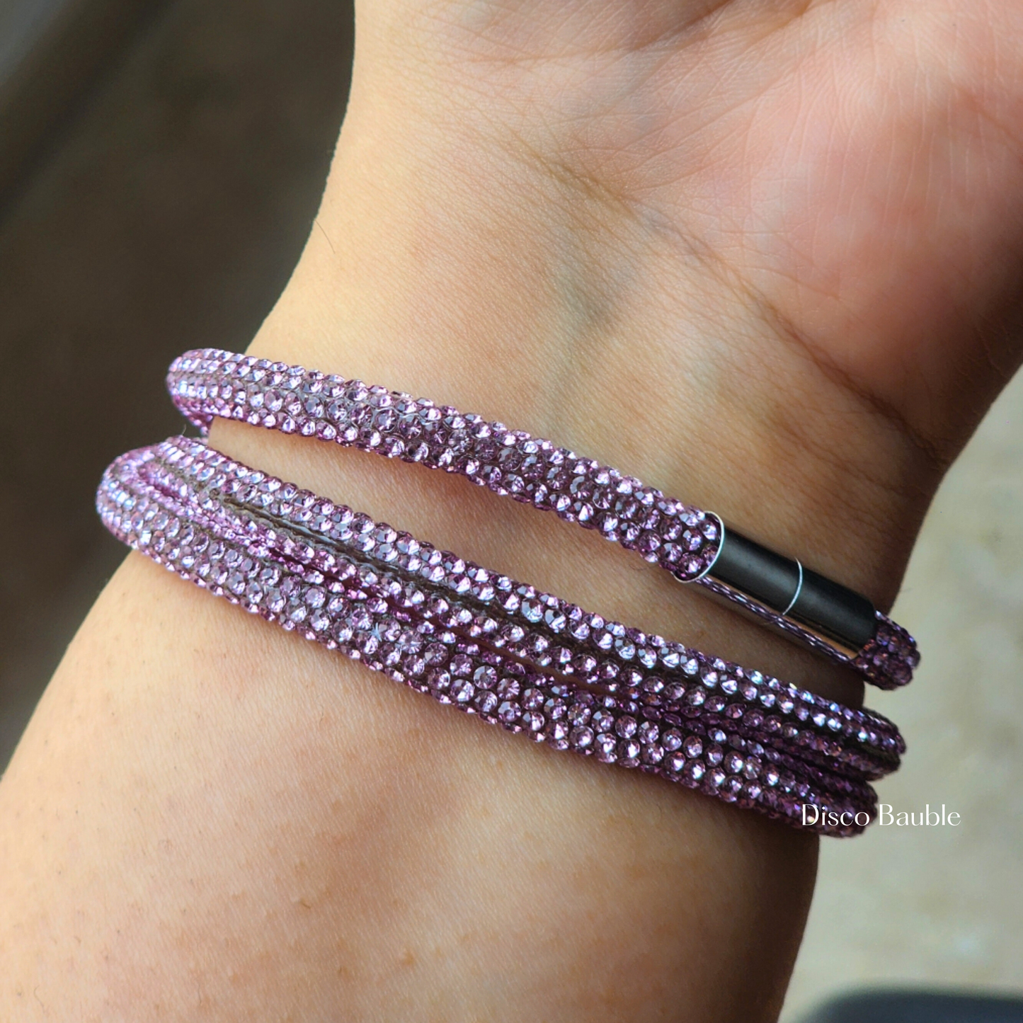 Wrap around glitter magnetic bracelet (Pink)