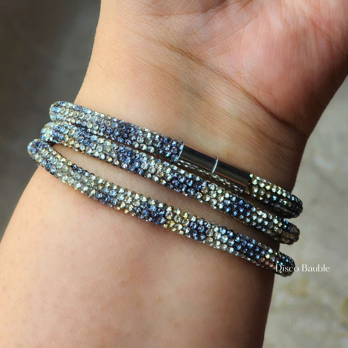 Wrap around glitter magnetic bracelet (Leopard)