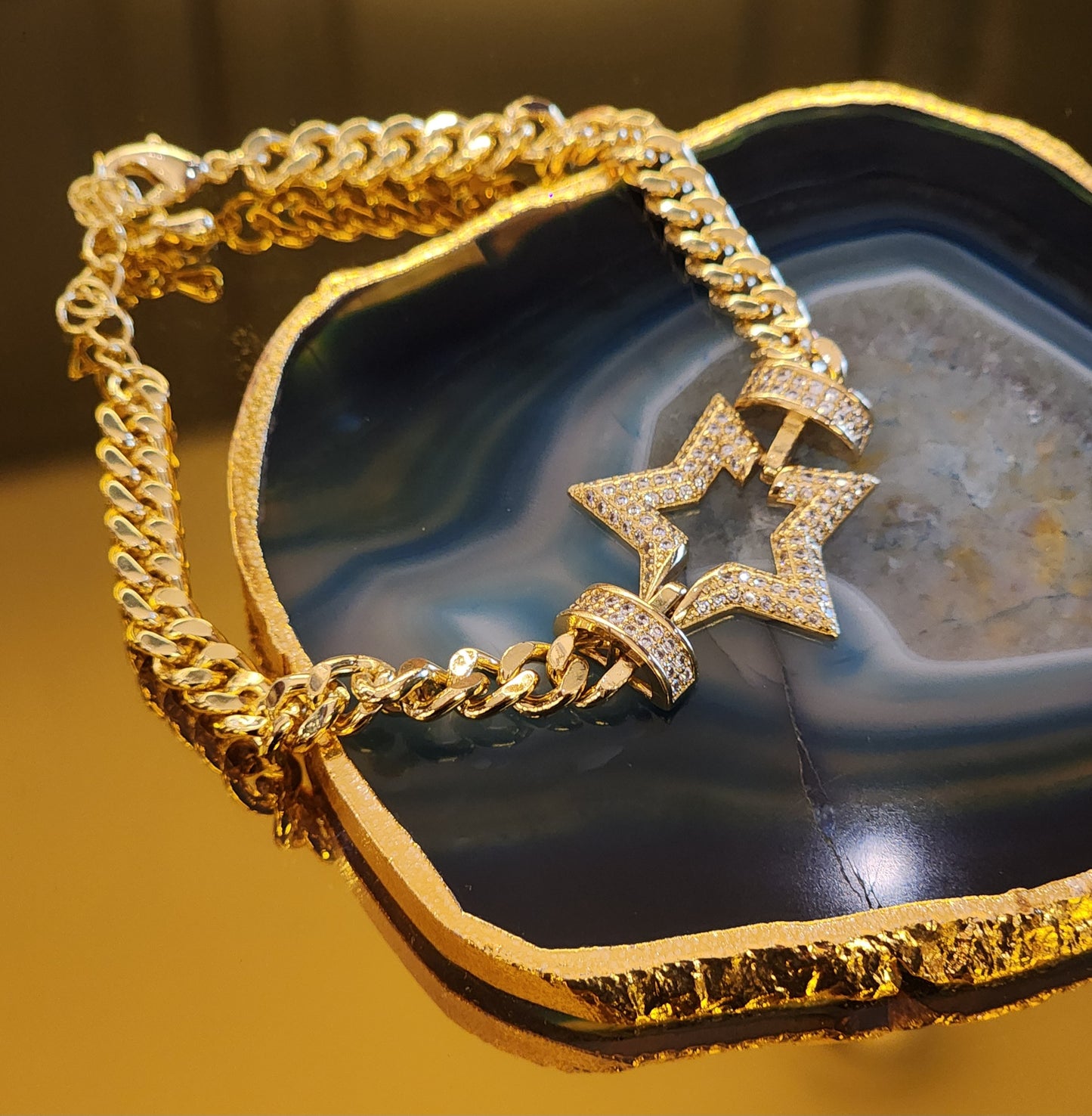 Cuban chain bracelet (Star)