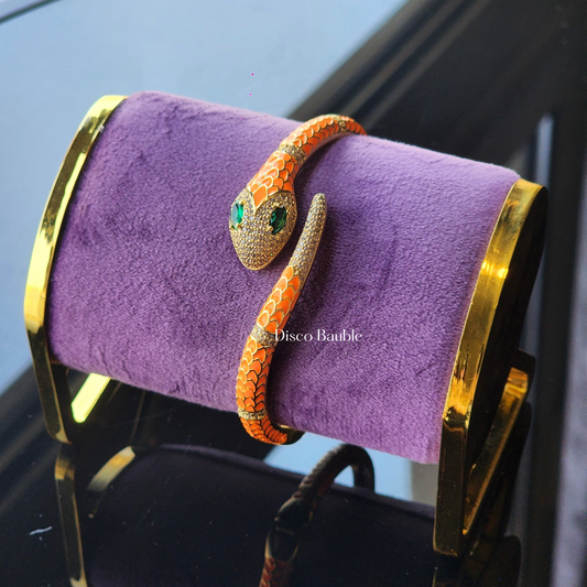 Snake bangle (Orange)