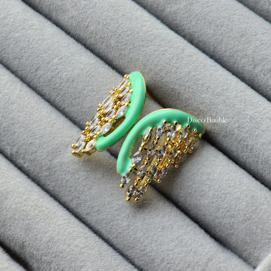 Wings of love ring (Mint Green)