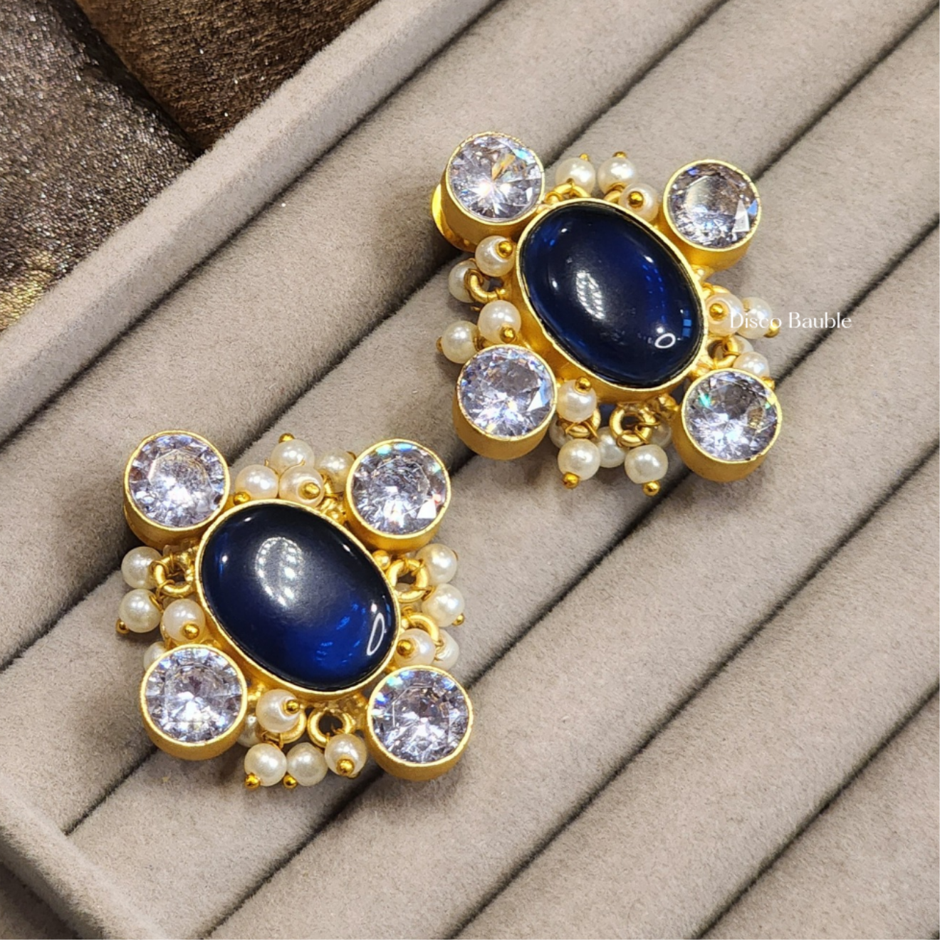 Traditional Blue Studs