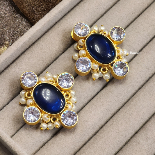 Traditional Blue Studs