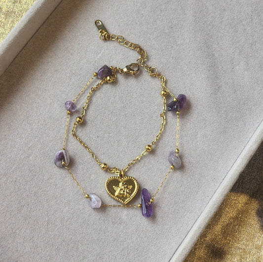 Dual layer angel bracelet