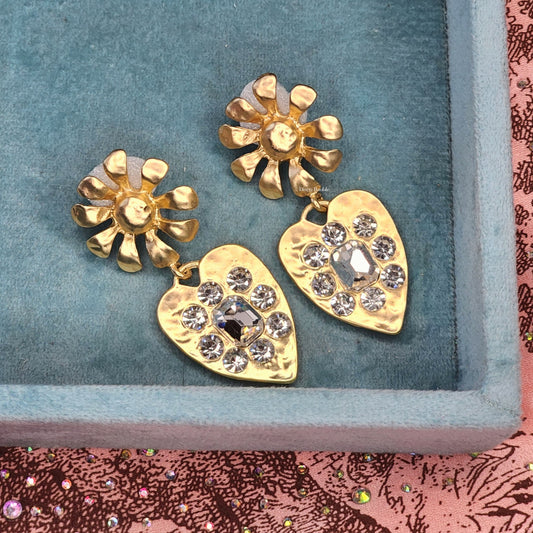Heart of gold earring