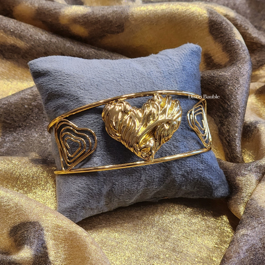 Boho Heart Cuff Bangle