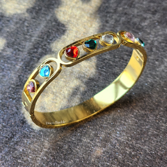 Colourful Hearts Bangle