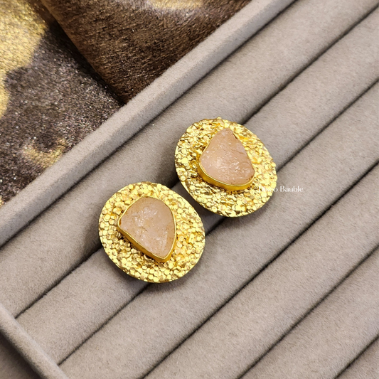 Rose Quartz Studs
