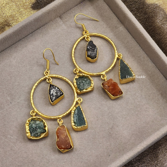 Druzy Chandbali