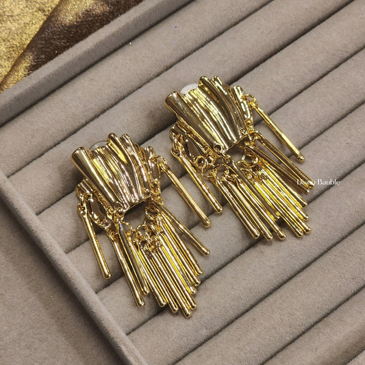 Abstract Fringe Earrings