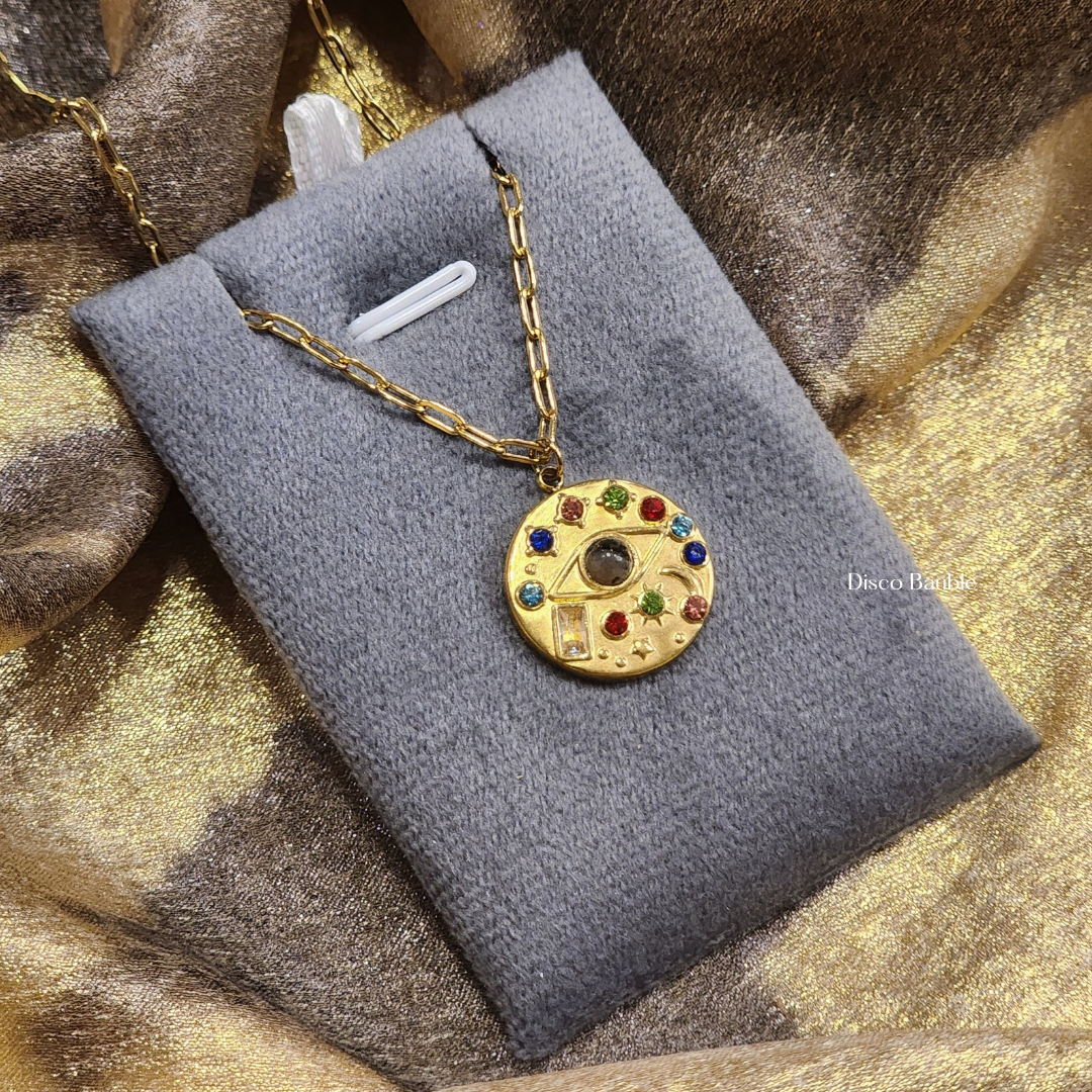 Vintage style Evil eye Necklace