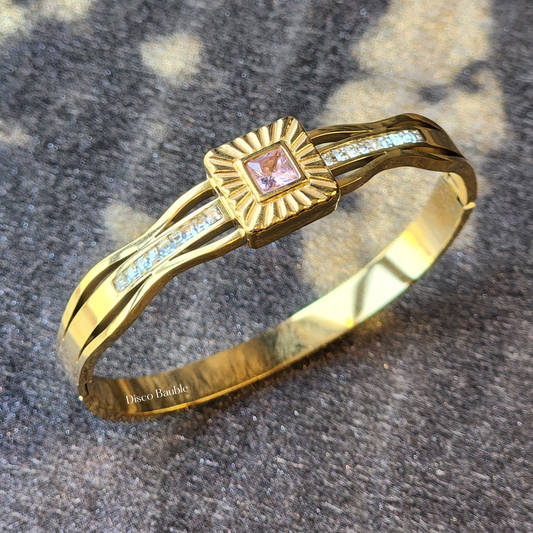 Pink Stone Bangle