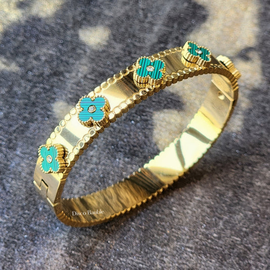 Green Clover Bangle