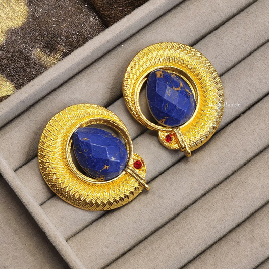 Lapis Vintage style Studs