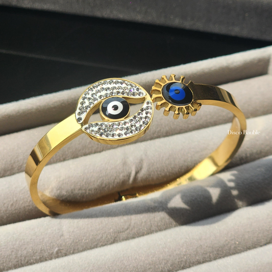 Evil eye bangle (Gold)