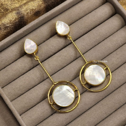 MOP Long Earrings